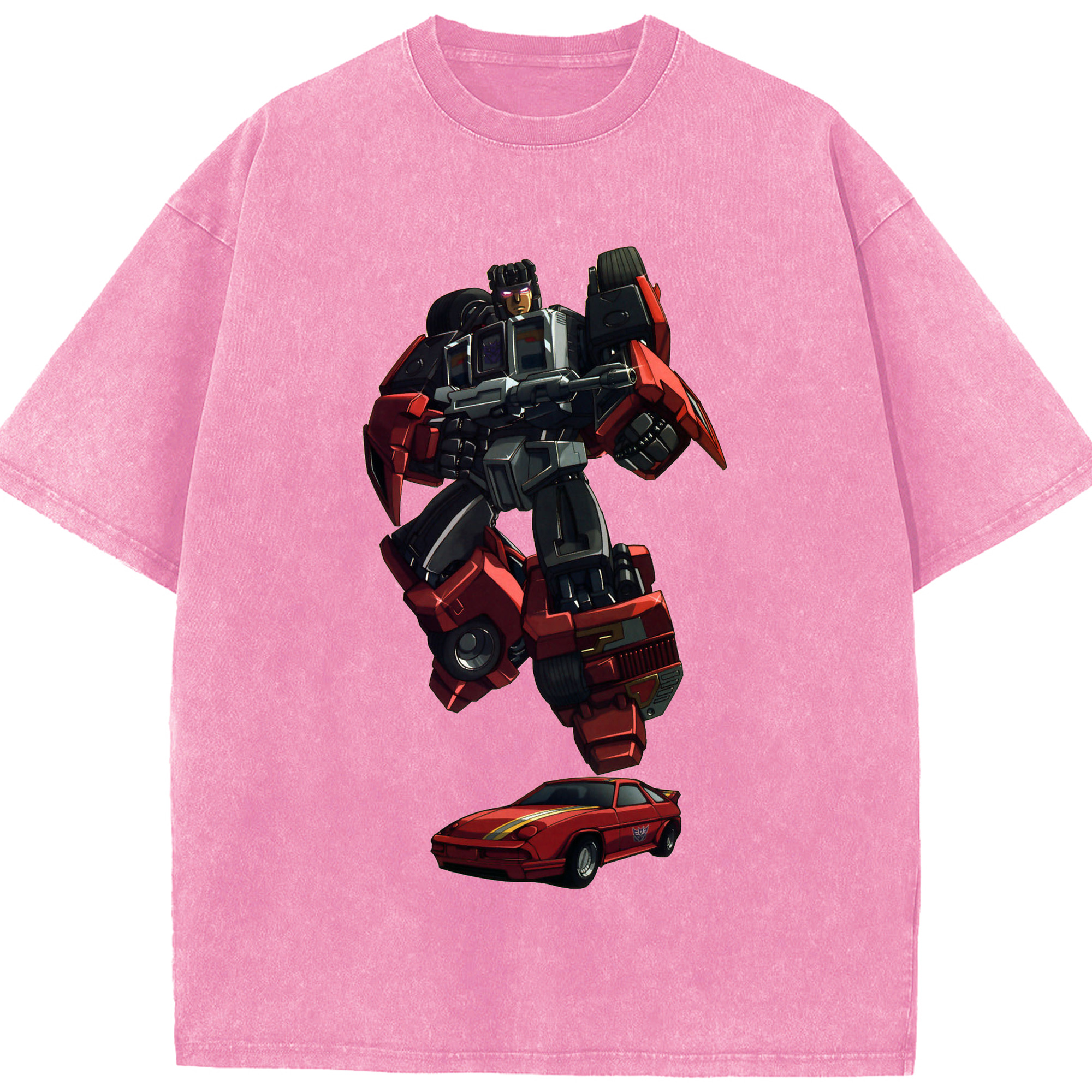 （画像用）  綿100% ヴィンテージ風 半袖Tシャツ（フロントプリント）